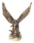 Brass Antique Showpiece Eagle Statue 2.28kg